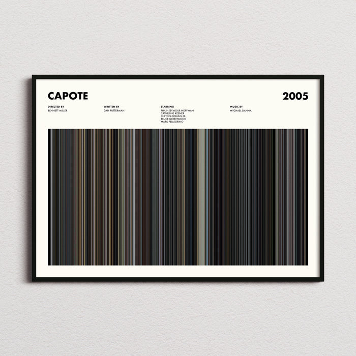 Capote Movie Barcode Poster