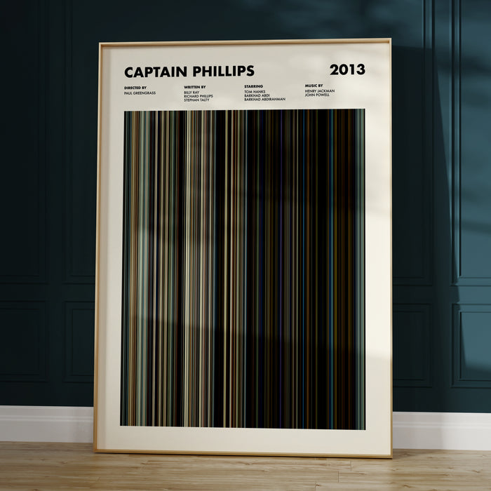 Captain Phillips Movie Barcode Poster