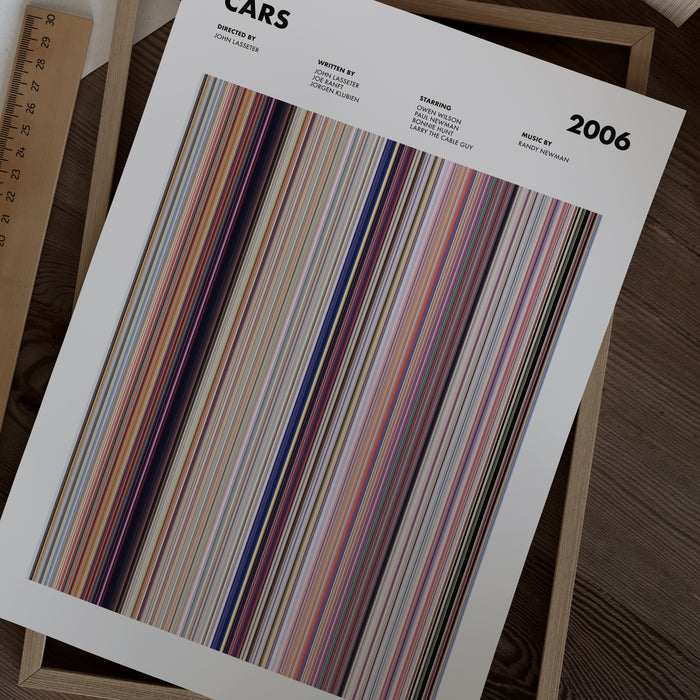 Cars Movie Barcode Poster