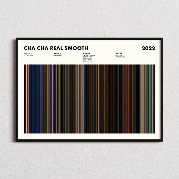 Cha Cha Real Smooth Movie Barcode Poster