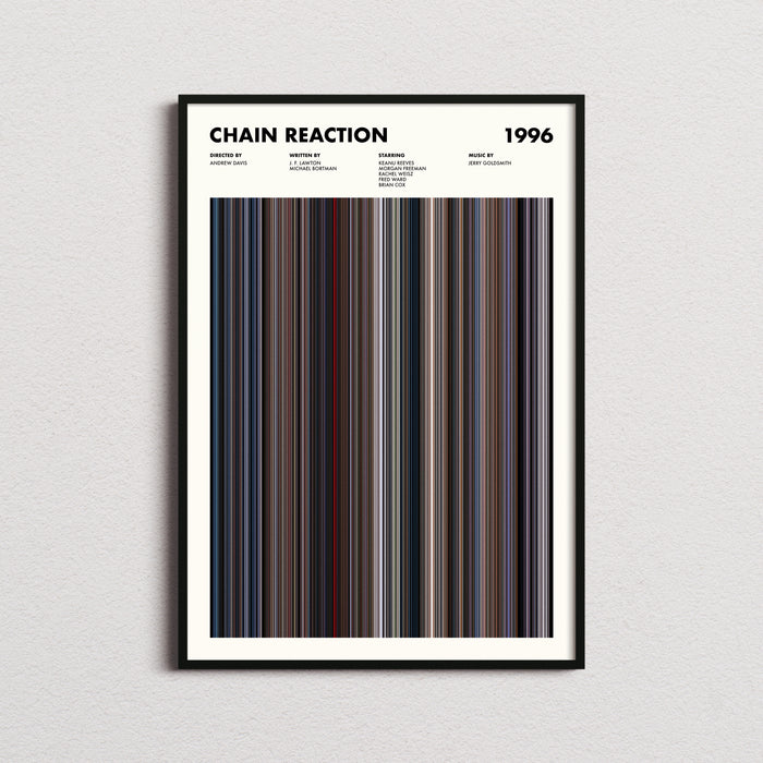 Chain Reaction Movie Barcode Poster