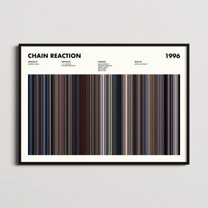 Chain Reaction Movie Barcode Poster