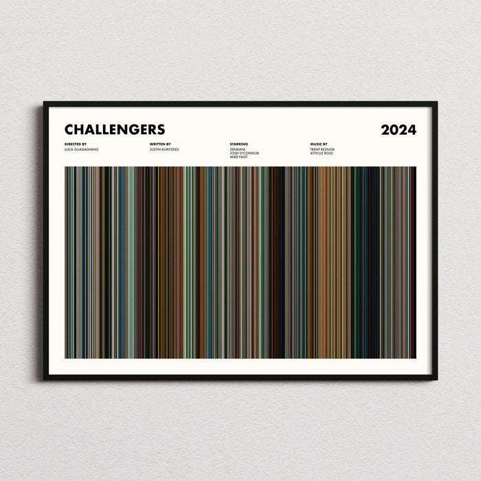 Challengers Movie Barcode Poster