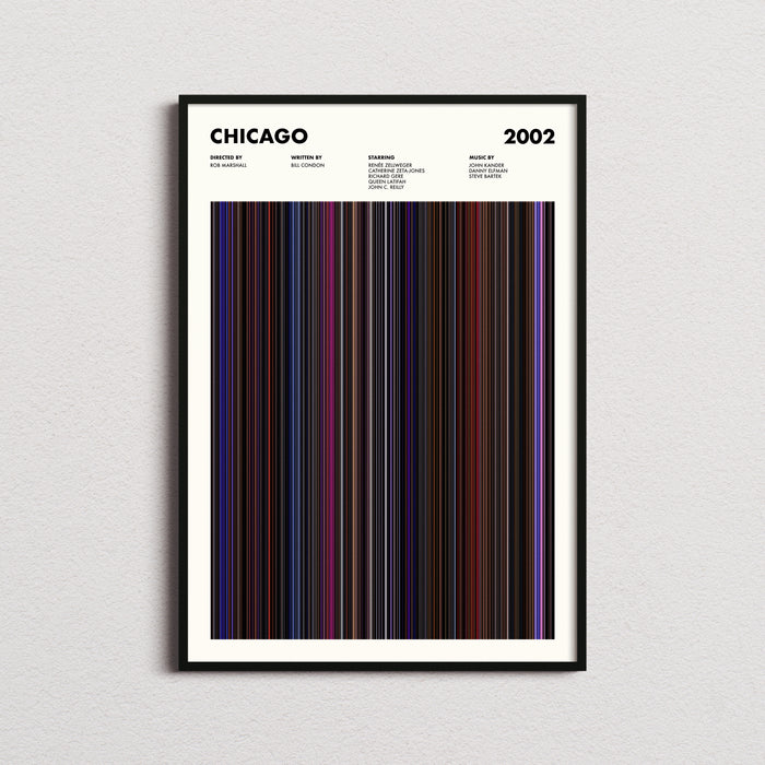 Chicago Movie Barcode Poster