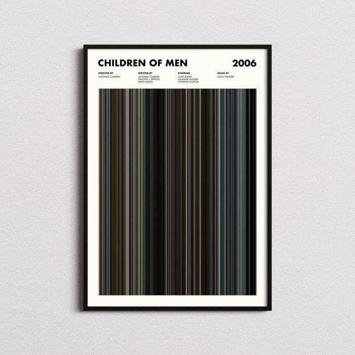Children of Men Movie Barcode Poster