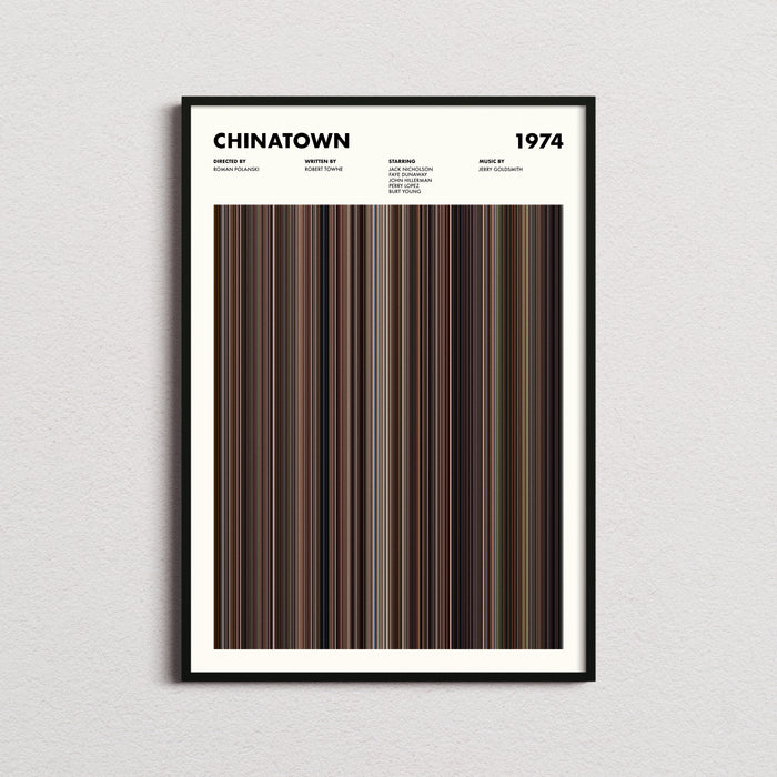 Chinatown Movie Barcode Poster