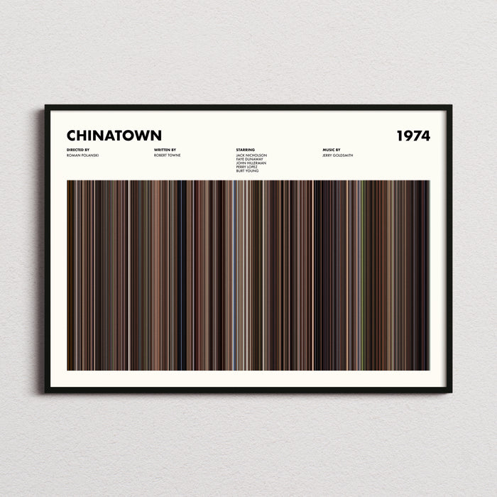 Chinatown Movie Barcode Poster
