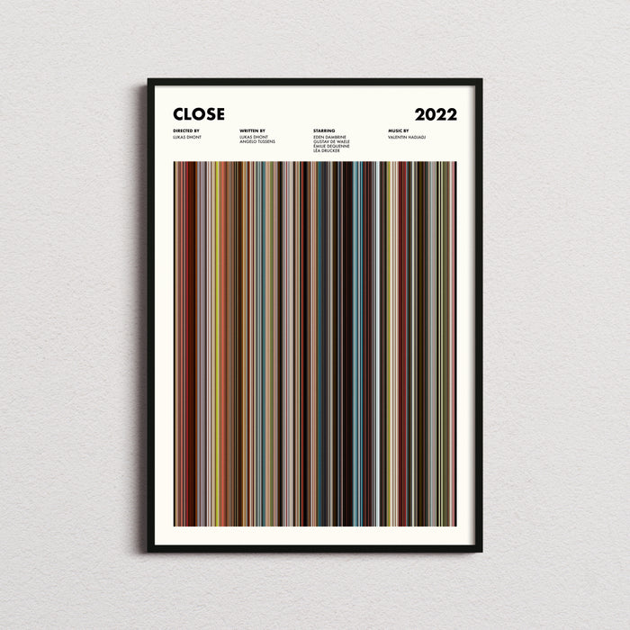 Close Movie Barcode Poster