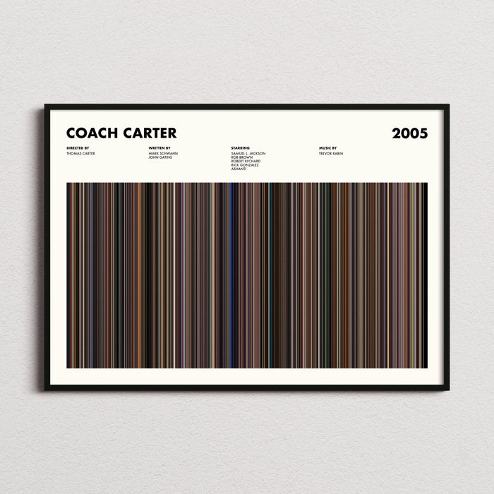 Coach Carter Movie Barcode Poster