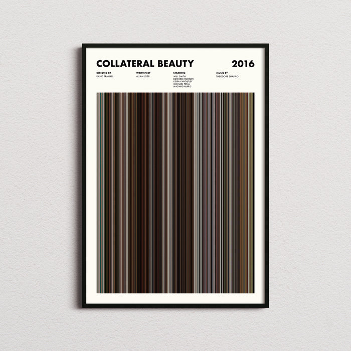 Collateral Beauty Movie Barcode Poster