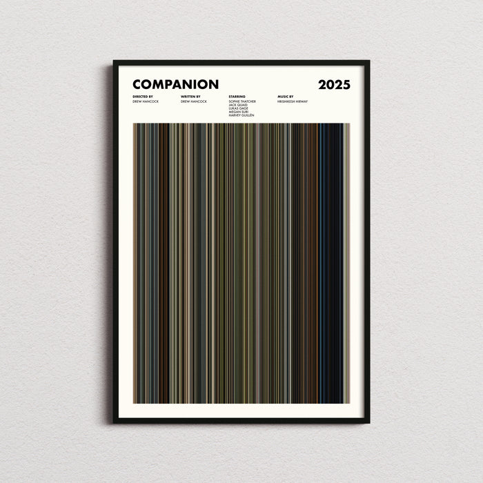 Companion Movie Barcode Poster