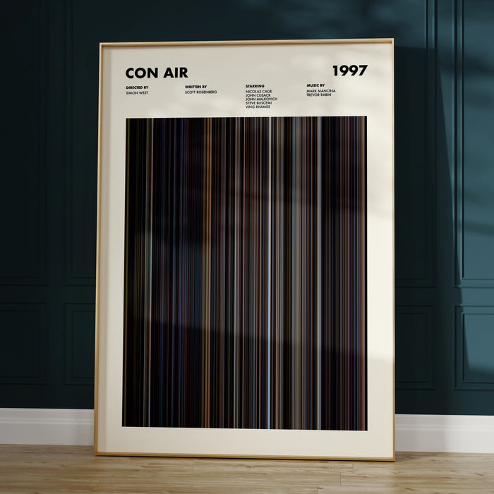 Con Air Movie Barcode Movie Barcode Poster