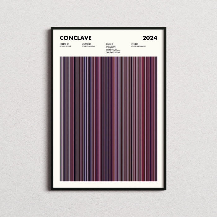 Conclave Movie Barcode Poster