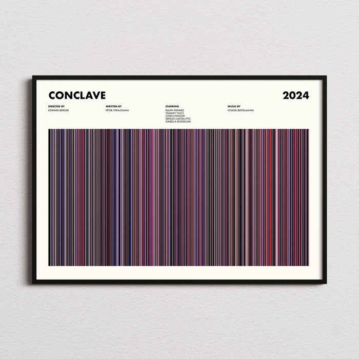 Conclave Movie Barcode Poster