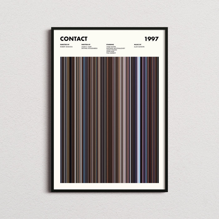 Contact Movie Barcode Poster