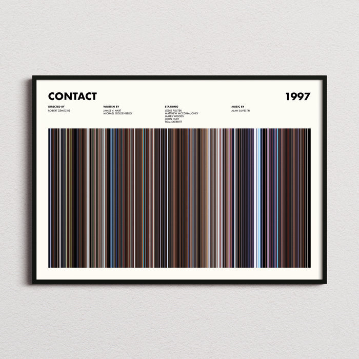 Contact Movie Barcode Poster