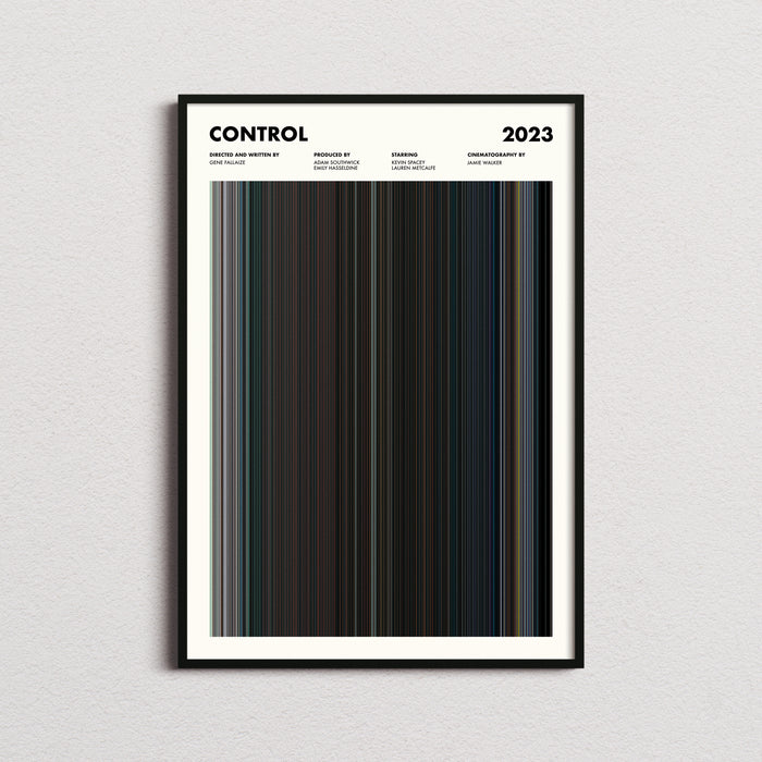 Control Movie Barcode Poster