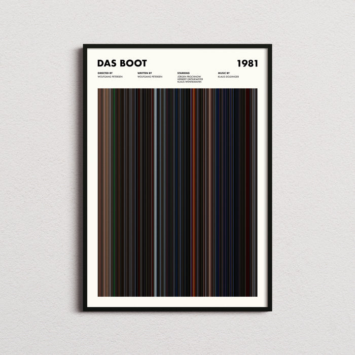 Das Boot Movie Barcode Poster