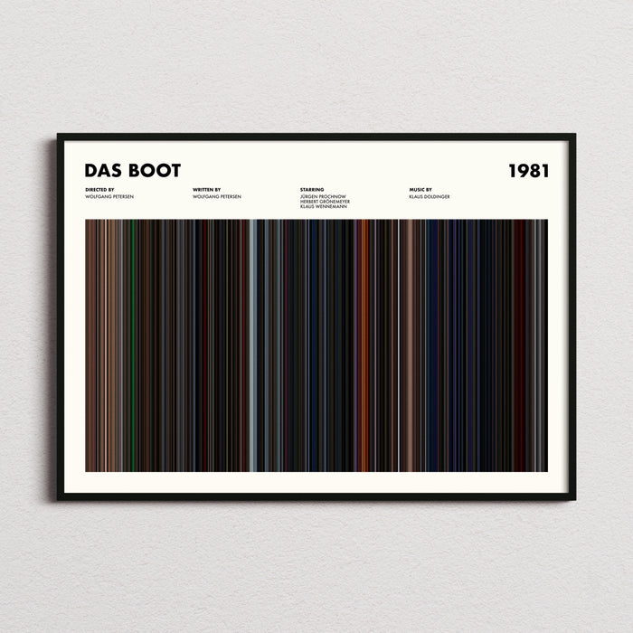 Das Boot Movie Barcode Poster