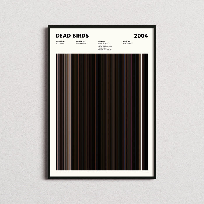 Dead Birds Movie Barcode Poster