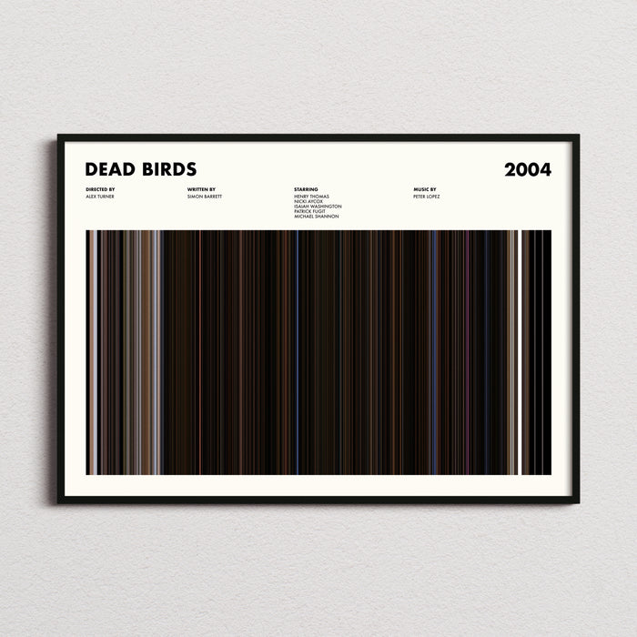 Dead Birds Movie Barcode Poster