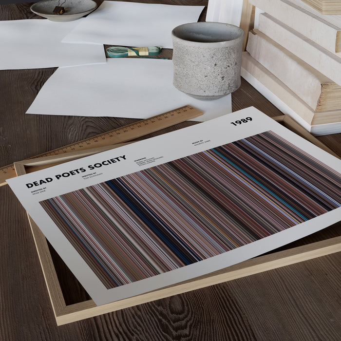 Dead Poets Society Movie Barcode Poster