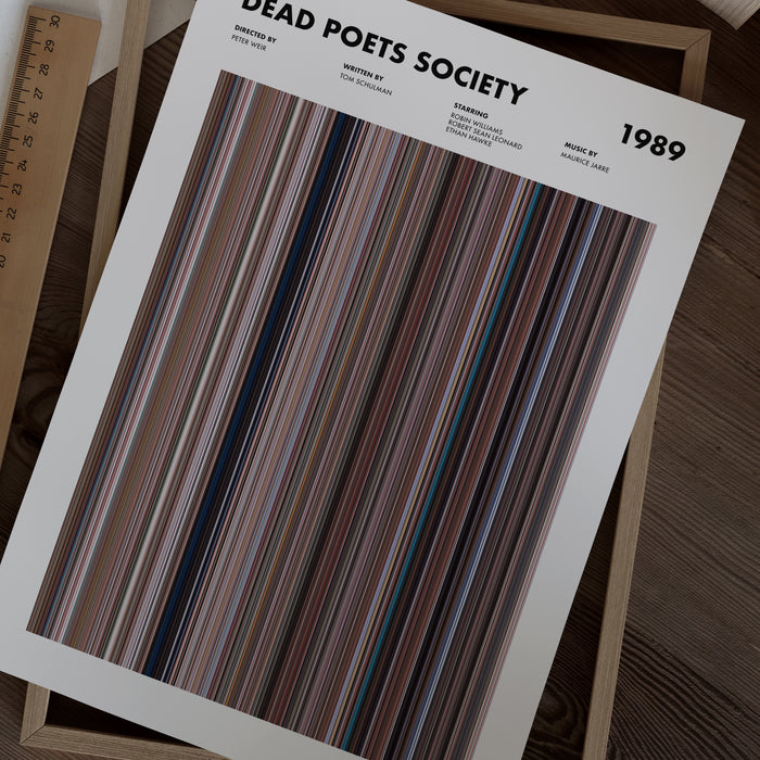 Dead Poets Society Movie Barcode Poster