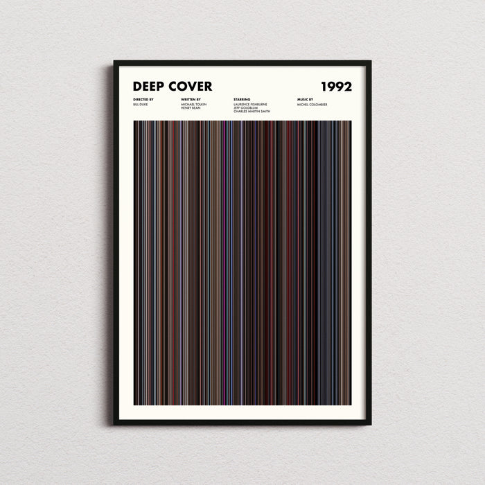 Deep Cover Movie Barcode Poster