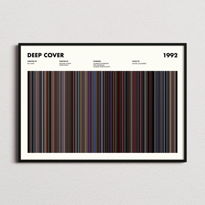 Deep Cover Movie Barcode Poster