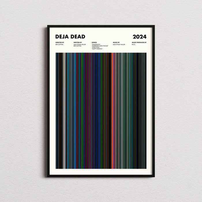 Deja Dead Movie Barcode Poster
