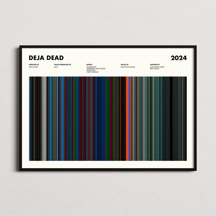 Deja Dead Movie Barcode Poster