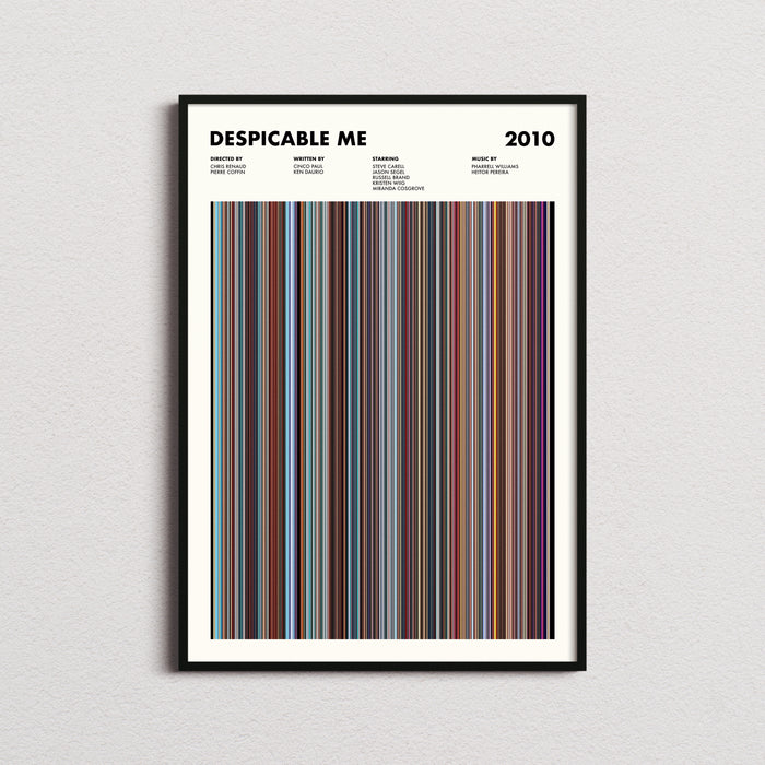 Despicable Me Movie Barcode Poster