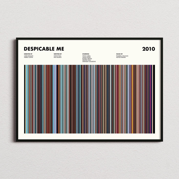 Despicable Me Movie Barcode Poster