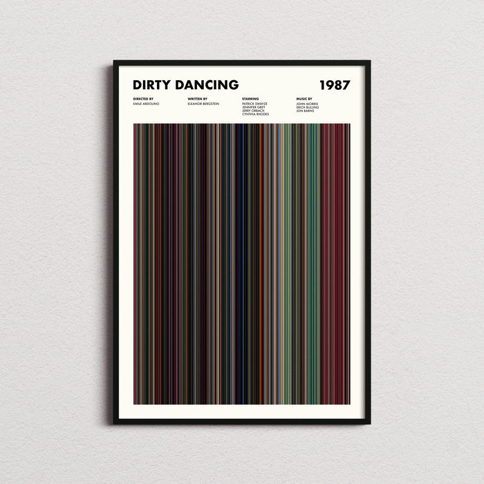Dirty Dancing Movie Barcode Poster