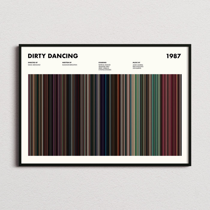 Dirty Dancing Movie Barcode Poster