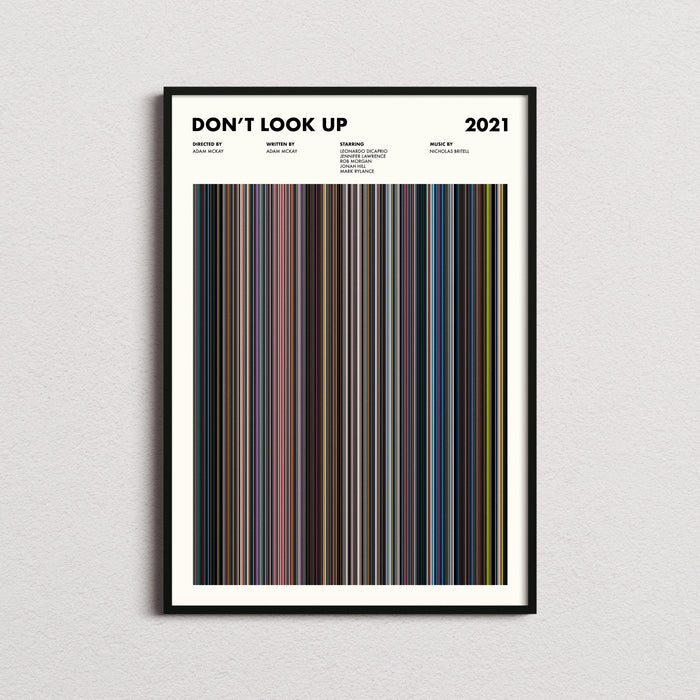 Dont Look Up Movie Barcode Poster