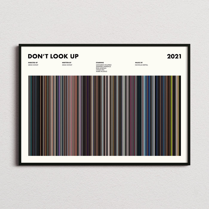 Dont Look Up Movie Barcode Poster