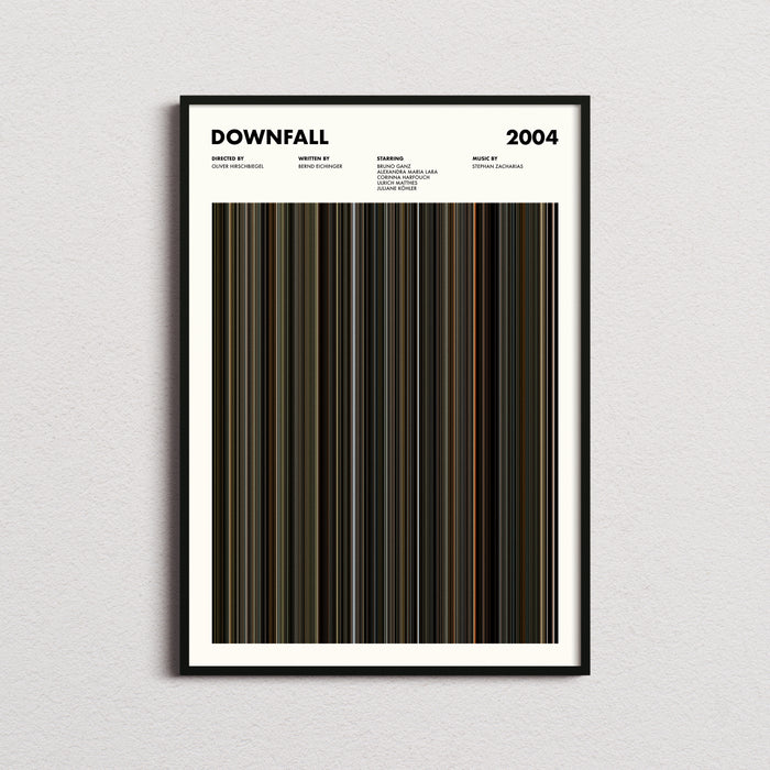 Downfall Movie Barcode Poster