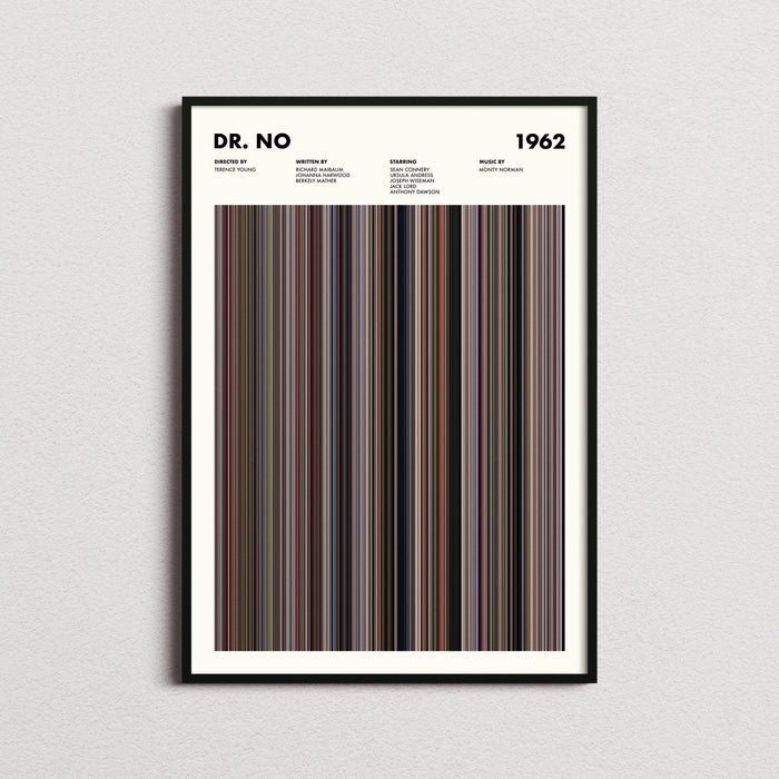 Dr No Movie Barcode Poster