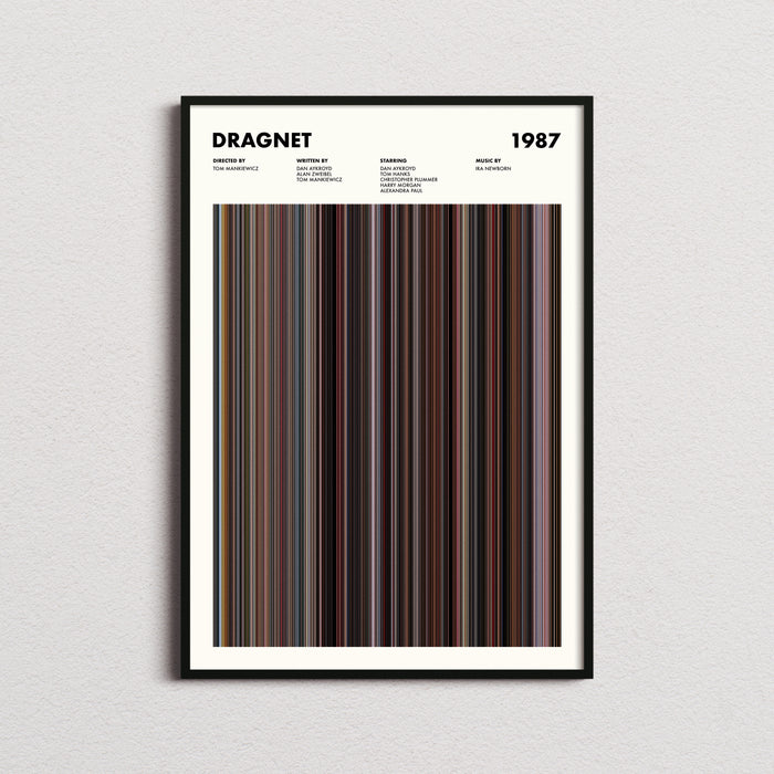 Dragnet Movie Barcode Poster