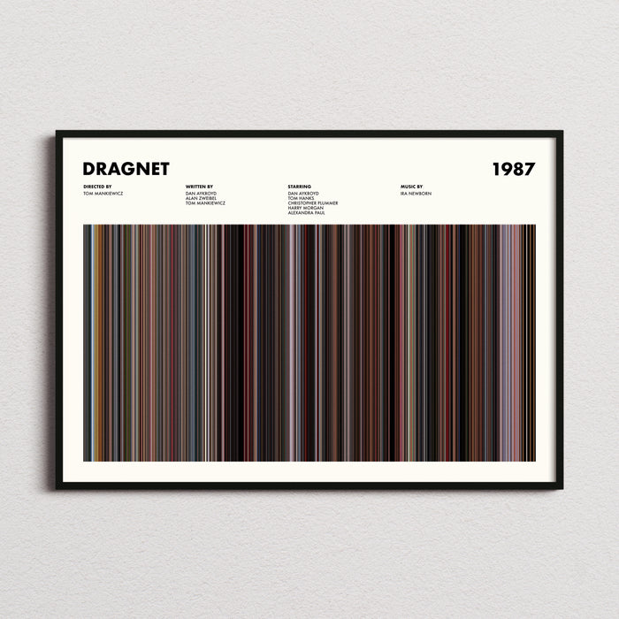 Dragnet Movie Barcode Poster