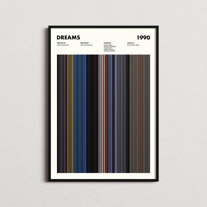 Dreams Movie Barcode Poster