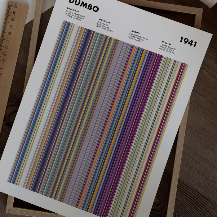 Dumbo Movie Barcode Poster