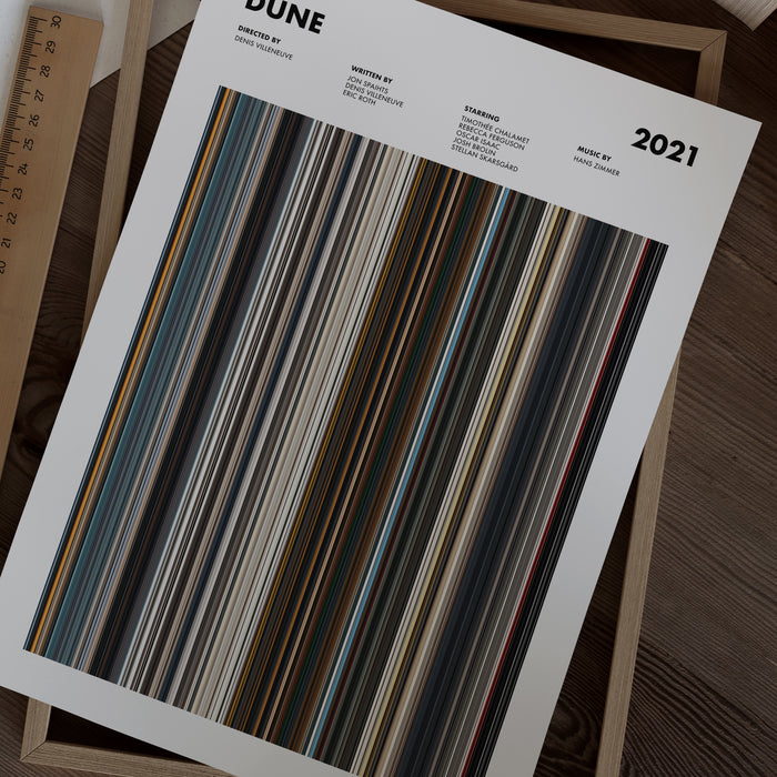 Dune 2021 Movie Barcode Poster