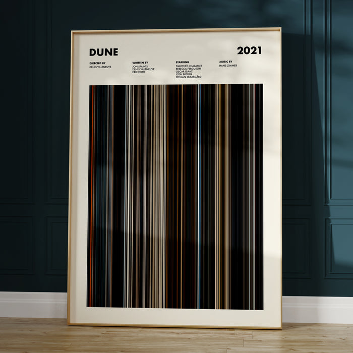 Dune 2021 Movie Barcode Poster