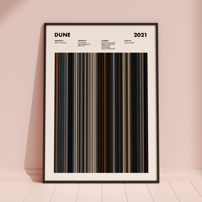 Dune 2021 Movie Barcode Poster