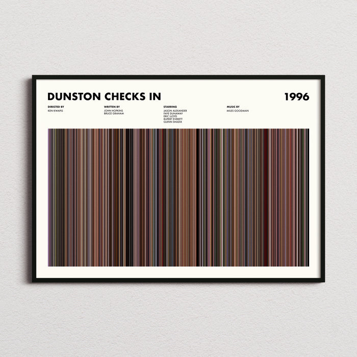 Dunston Checks In Movie Barcode Poster