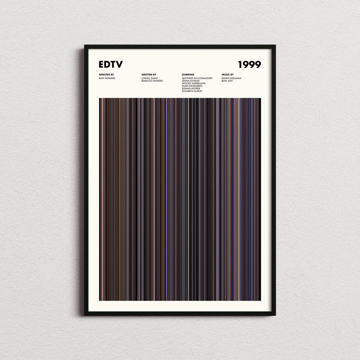 Edtv Movie Barcode Poster