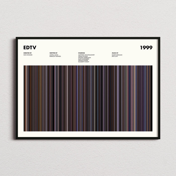 Edtv Movie Barcode Poster