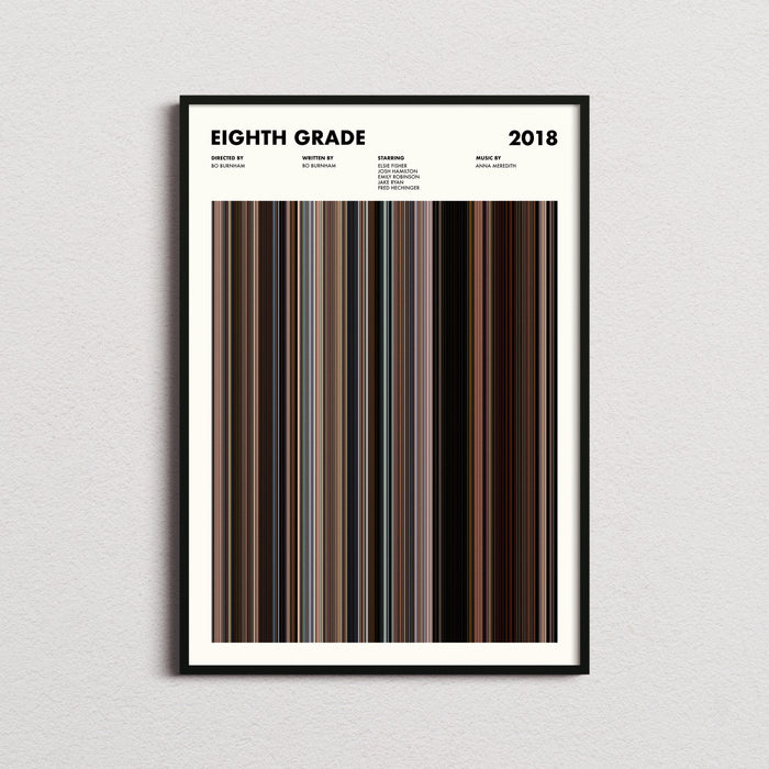 Eighth Grade Movie Barcode Poster